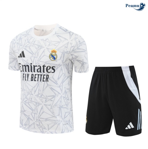 Kit Entrainement Real Madrid Enfant + Shorts Blanc 2024
