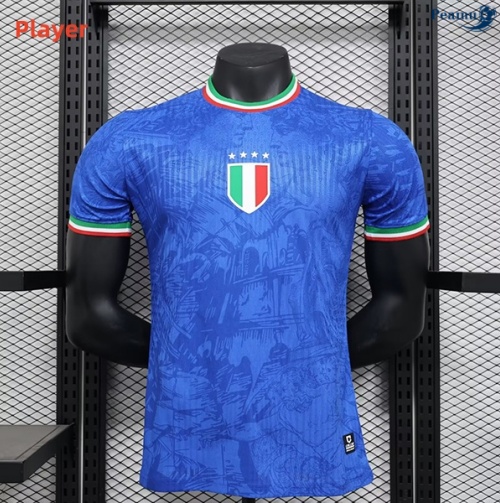 Italie Player Maillot Training Bleu 2024