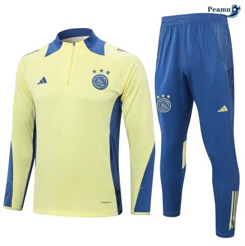 Survetement Ajax Enfant jaune clair 2024