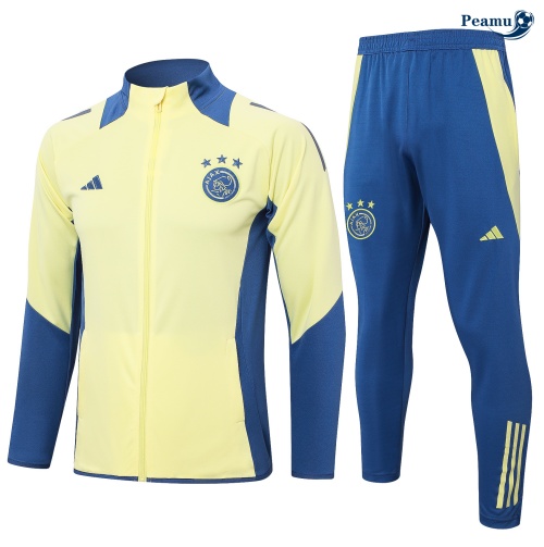 Veste Survetement Ajax Enfant jaune 2024