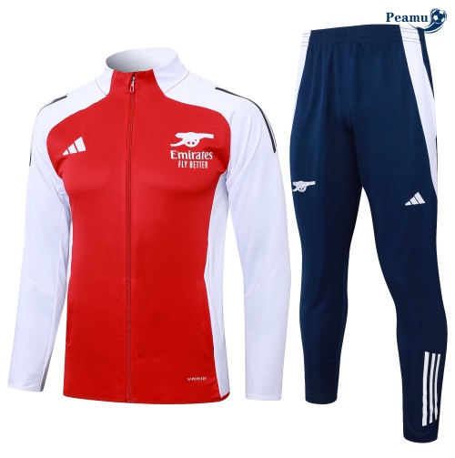 Veste Survetement Arsenal Enfant rouge 2024