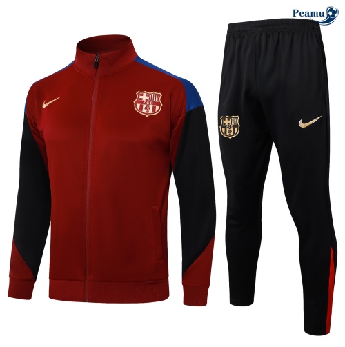 Veste Survetement Barcelone rouge bordeaux 2024