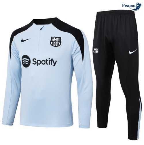 Survetement Barcelone Enfant bleu clair 2024