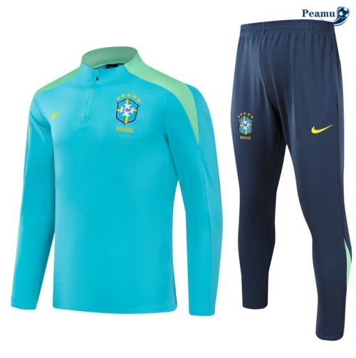 Survetement Brésil Enfant Bleu 2024