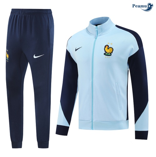 Veste Survetement France Bleu Ciel 2024
