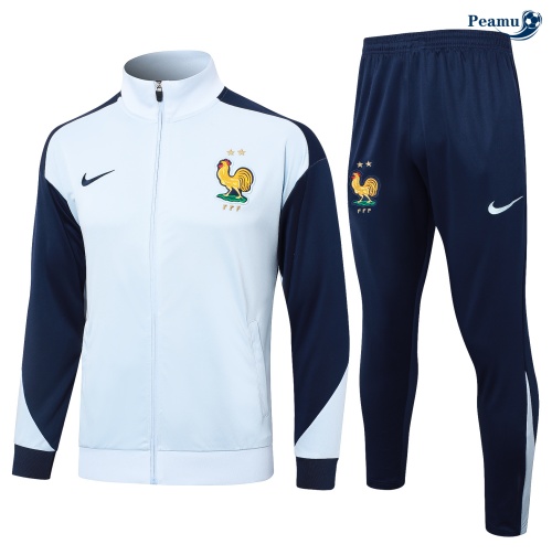 Veste Survetement France Enfant Bleu 2024