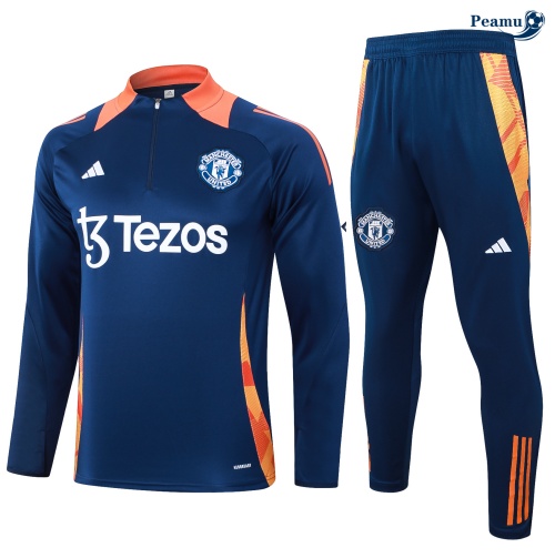 Survetement Manchester United Bleu marine 2024