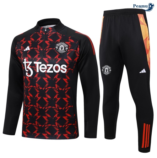 Survetement Manchester United Enfant noir 2024