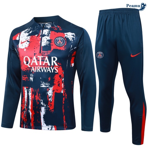 Survetement Paris PSG Enfant Bleu marine 2024