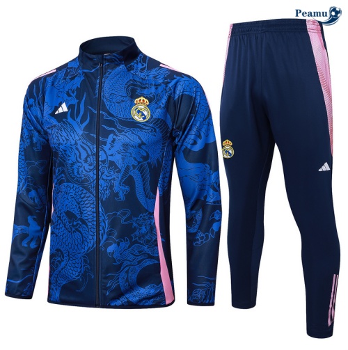 Veste Survetement Real Madrid Bleu marine 2024