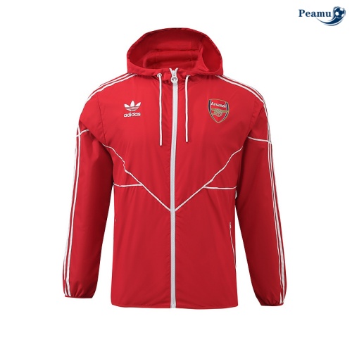 Veste Coupe vent Arsenal rouge 2024
