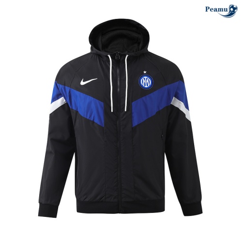 Veste Coupe vent Inter Milan à capuche noir 2024