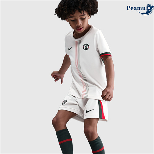 Maillot foot Chelsea Enfant Exterieur Blanc 2025-2026