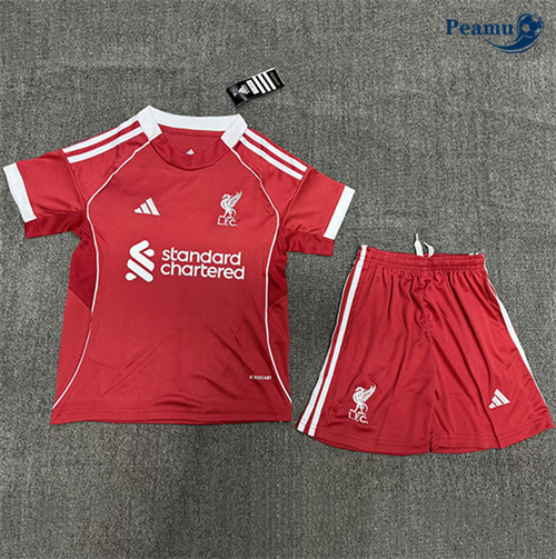 Maillot foot Liverpool Enfant Rouge 2025-2026