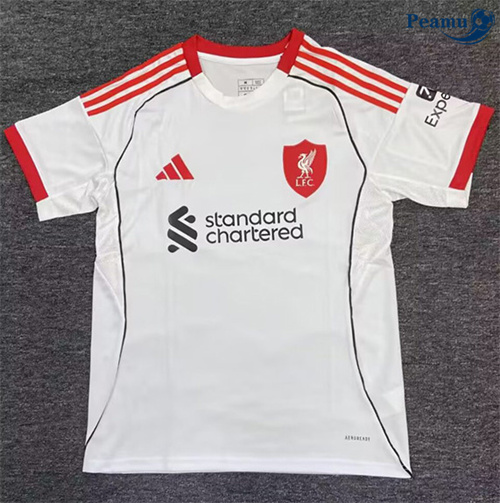 Maillot foot Liverpool Blanc 2025-2026