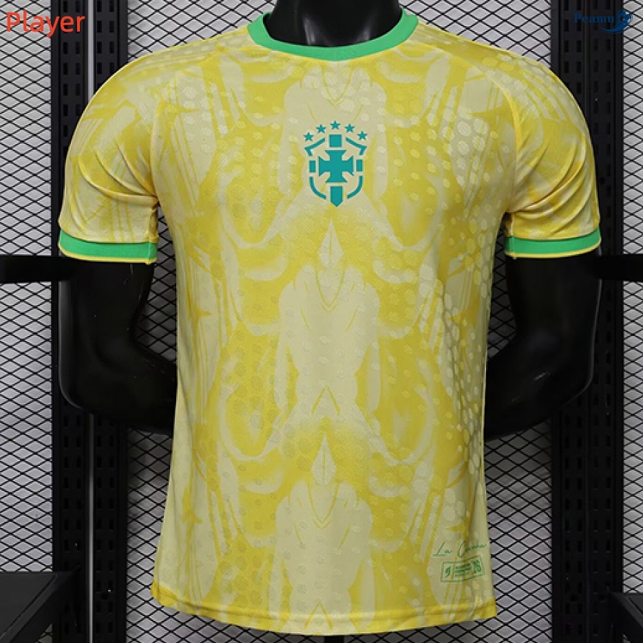 Maillot foot Brésil Player spéciale Jaune 2026