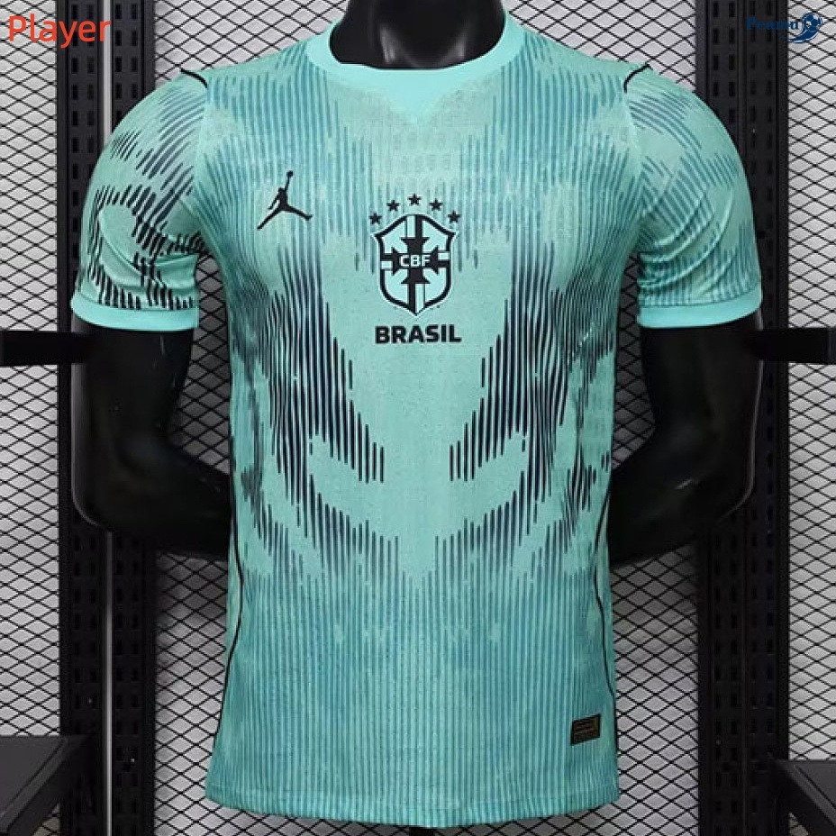 Maillot foot Brésil Player Gardien de but Vert 2026.