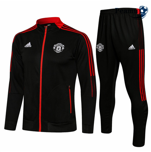 Peamu - Veste Survetement Manchester United Noir 2021-2022