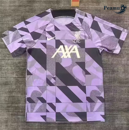 Peamu - Maillot foot Liverpool pre-match Training Pourpre 2023/2024