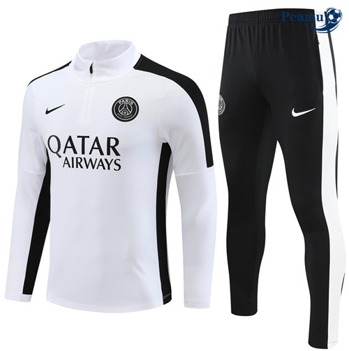 Peamu - Maillot foot Survetement PSG Enfant Blanc 2023/24 grossiste