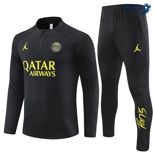 Peamu - Maillot foot Survetement PSG Enfant Noir 2023/24 grossiste