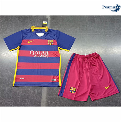 Maillot foot Rétro Barcelone Enfant Domicile 2015-16 Officiel