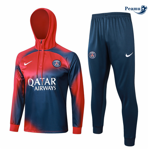 Survetement Paris PSG à capuche bleu marine 2024/2025 discout