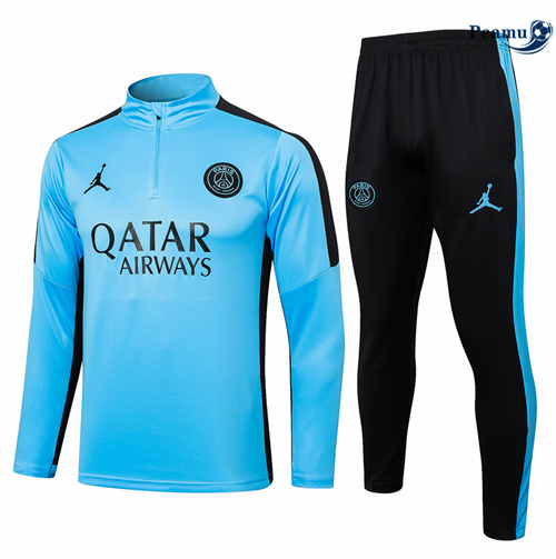 Survetement Paris PSG Enfant bleu clair 2024/2025 discout