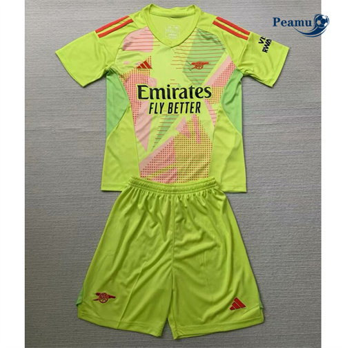 Maillot foot Arsenal Enfant Gardien de but Vert 2024/2025