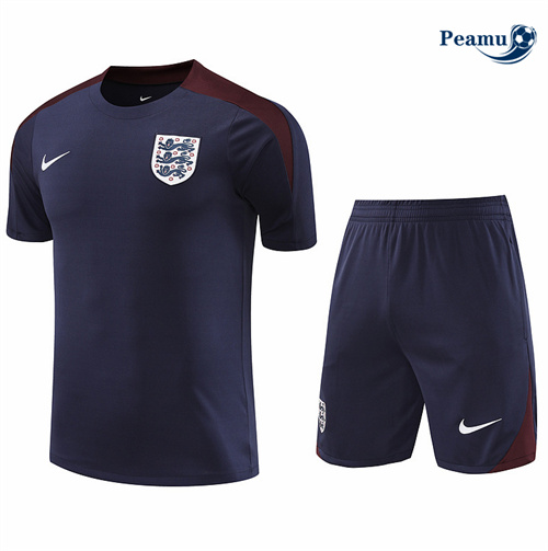 Maillot foot Kit Entrainement Angleterre + Shorts bleu marine 2024-2025 Outlet