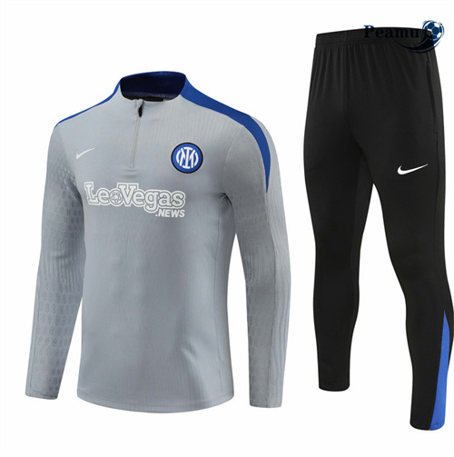 Survetement Inter Milan Enfant Gris 2024-2025 Soldes