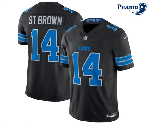 Peamu Maillot foot Amon-Ra St. Brown, Detroit Lions - Noir