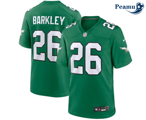 Peamu Maillot foot Saquon Barkley, Philadelphia Eagles - Green Alternate