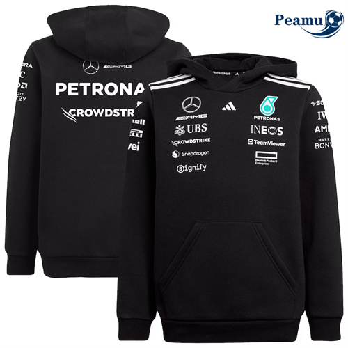 Peamu Maillot foot Sweatshirt à capuche Mercedes AMG Petronas F1 2025/26