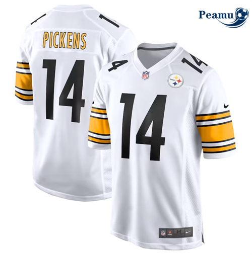 Peamu Maillot foot George Pickens, Pittsburgh Steelers - Blanc