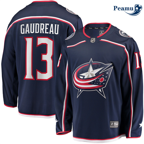 Peamu Maillot foot Johnny Gaudreau, Columbus Blue Jackets - Navy