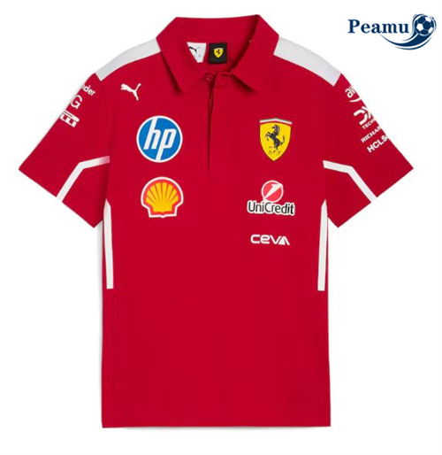 Peamu Maillot foot Polo Scuderia Ferrari 2025/26