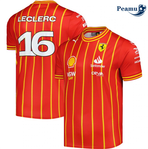 Peamu Maillot foot Training Scuderia Ferrari 2024/25 - Charles Leclerc
