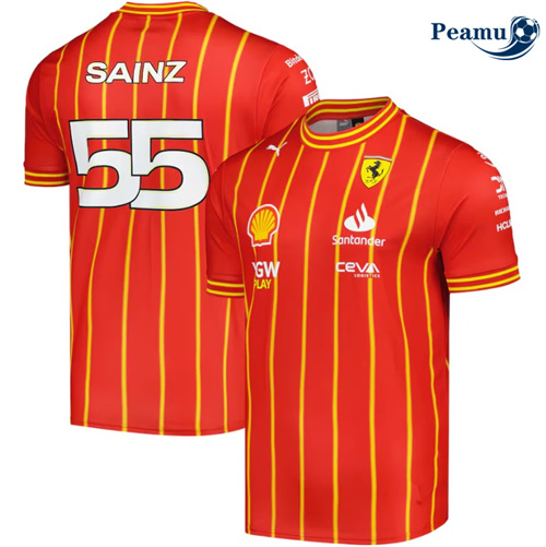 Peamu Maillot foot Training Scuderia Ferrari 2024/25 - Carlos Sainz