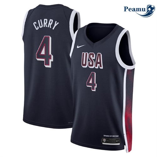 Peamu Maillot foot Stephen Curry, USA Olympics 2024/25 - Navy