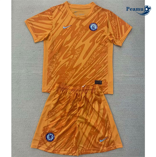Maillot foot Chelsea Enfant Gardien de but Orange 2024-2025