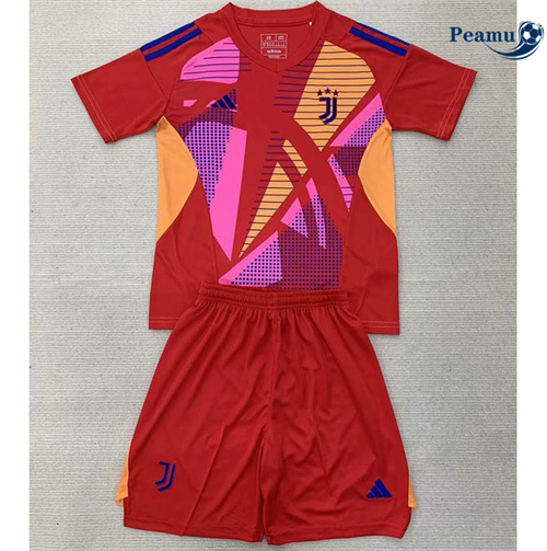 Maillot foot Juventus Enfant Gardien De But Rouge 2024-2025
