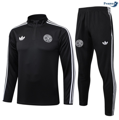 Maillot Survetement Allemagne Noir 2025-2026 peamu 0692