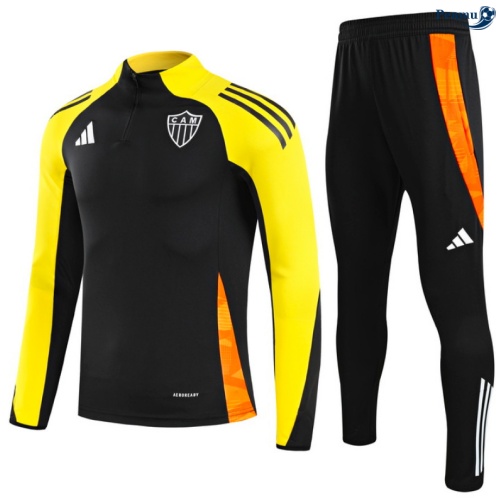 Maillot Survetement Atletico Mineiro Noir/Jaune/Orange 2025-2026 peamu 0533