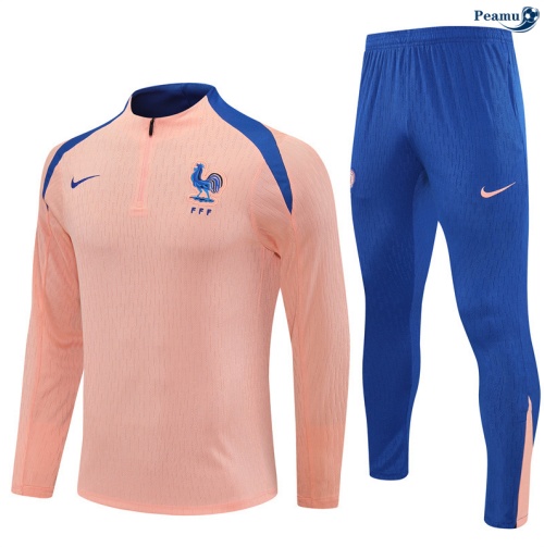 Maillot Survetement France Enfant Player Rose/Bleu 2025-2026 peamu 0938