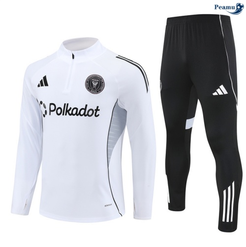 Maillot Survetement Inter Miami Blanc/Noir 2025-2026 peamu 0483