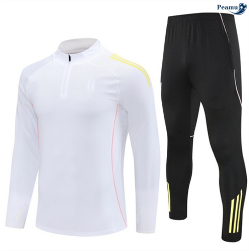 Maillot Survetement Juventus Blanc/Noir/Jaune 2025-2026 peamu 0740