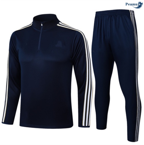 Maillot Survetement Juventus Enfant Bleu Marine/Blanc 2025-2026 peamu 0956