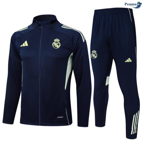 Maillot Veste Survetement Real Madrid Vert/Vert 2025-2026 peamu 0634