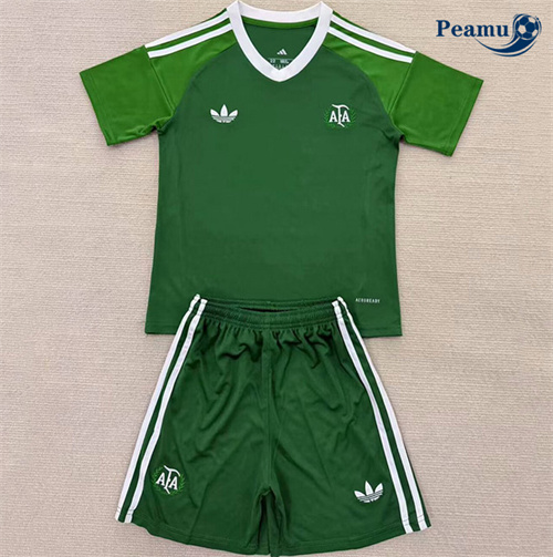 Maillot foot Argentine Enfant Gardien De But Vert 2025-2026